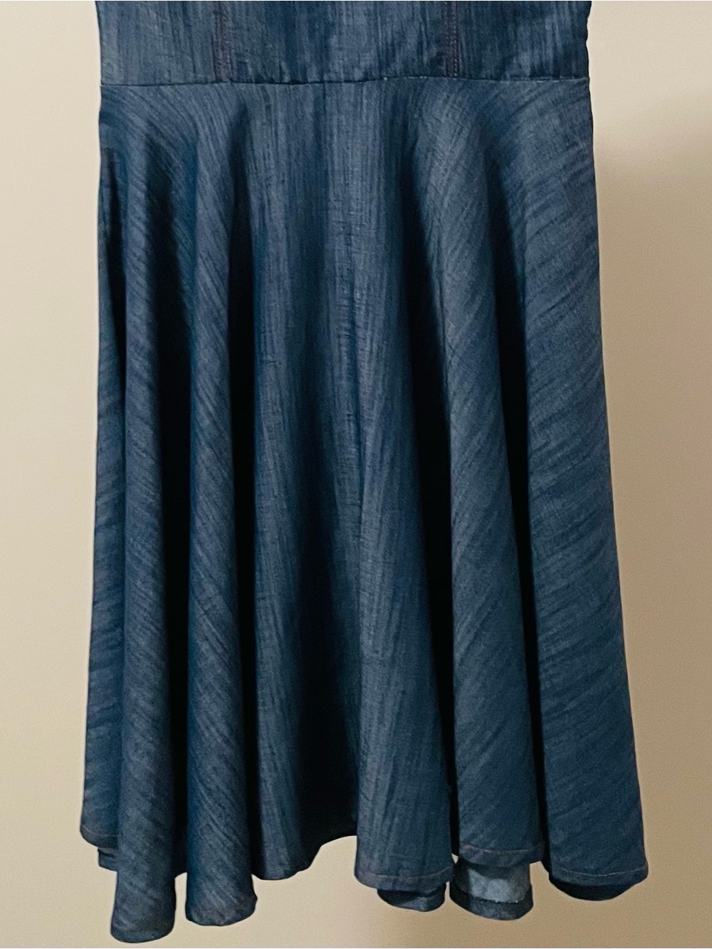 Fervente Denim Sweetheart Tie-Strap Dress - Picture 9 of 10